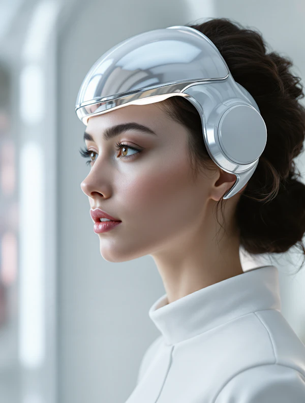 Futuristic Woman Portrait