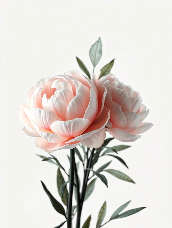 Pink Peonies in Bloom