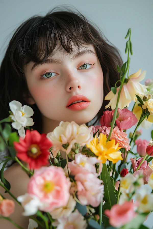 Woman with Flowers