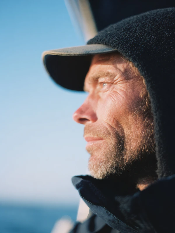 Man Gazing Outdoors