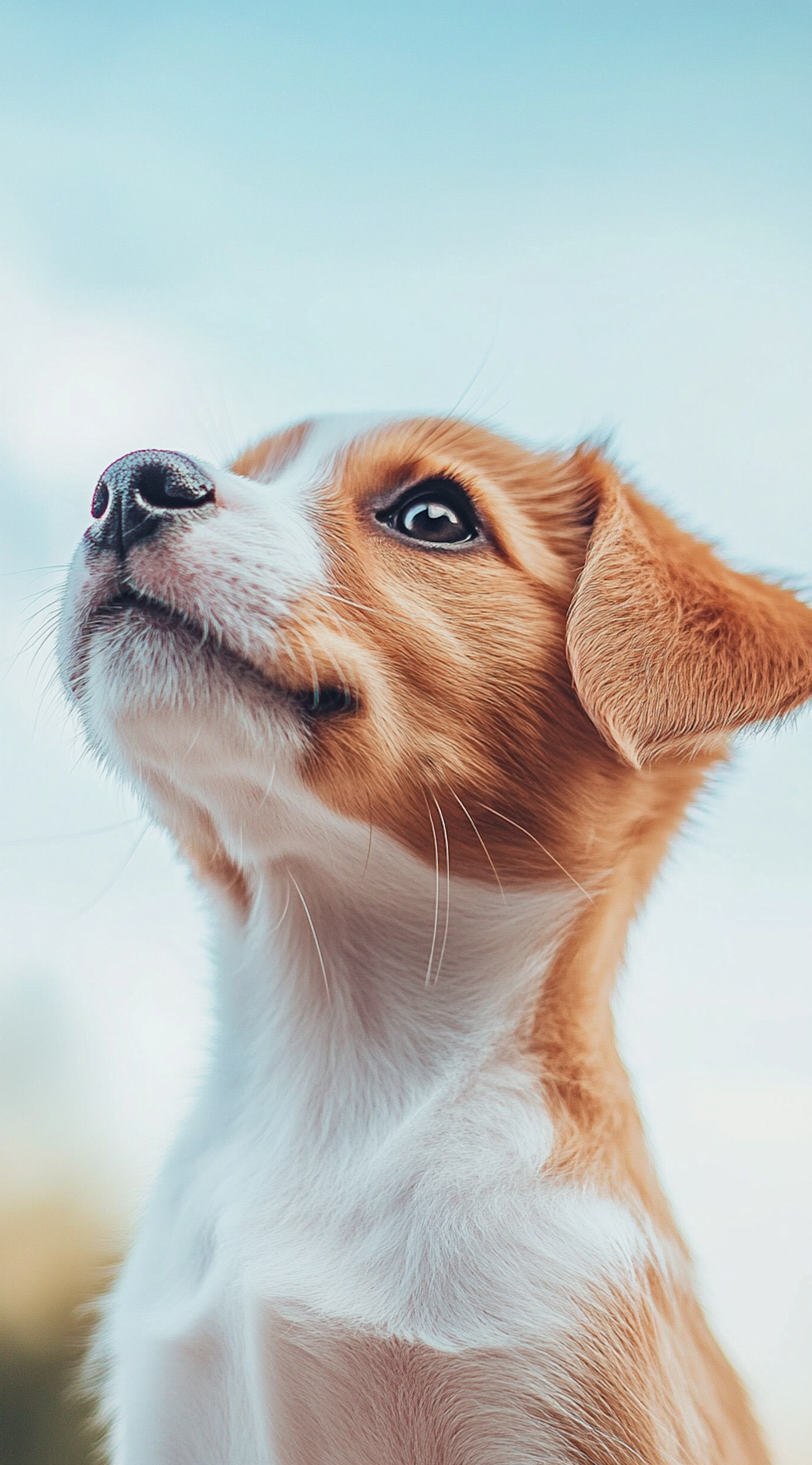 Curious Puppy Close-Up