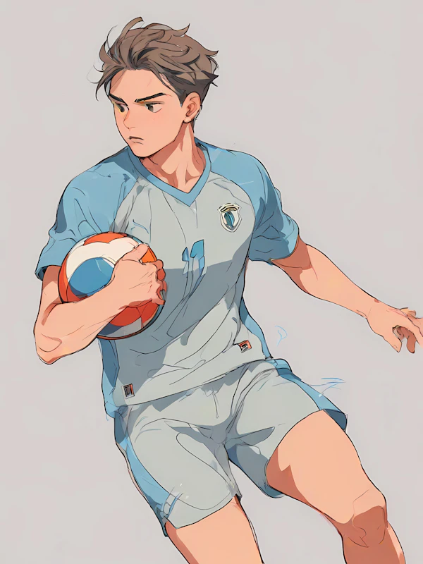 Volleyball Player Action