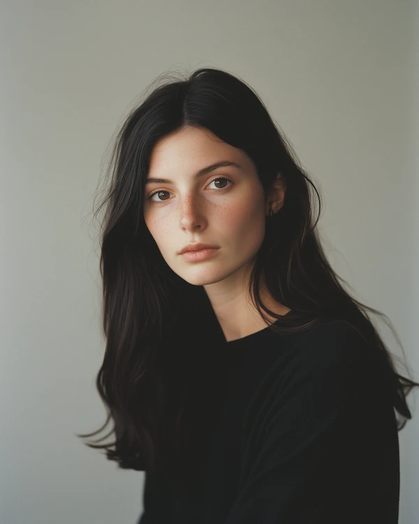 Contemplative Young Woman