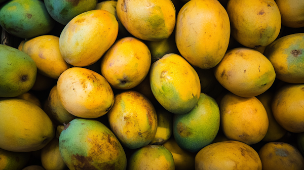 Close-up of Ripe Mangoes