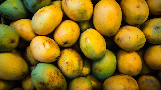 Close-up of Ripe Mangoes