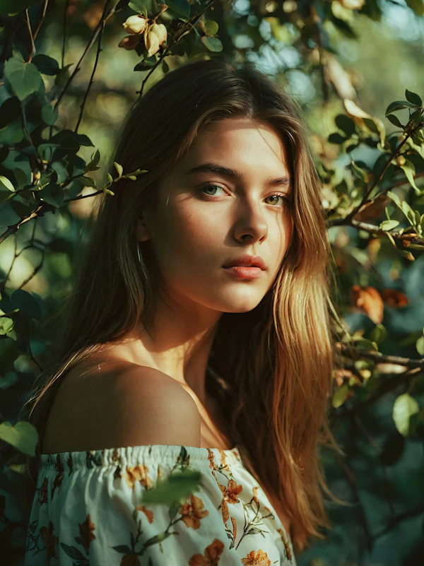 Serene Woman in Nature