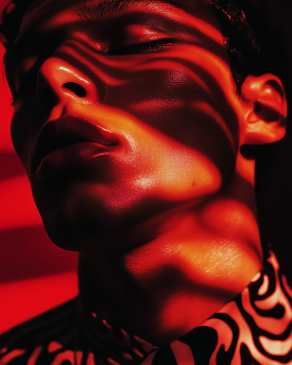 Dramatic Red Portrait