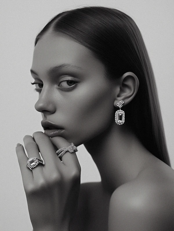 Elegant Monochrome Portrait