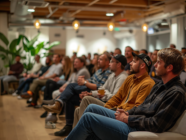 Engaged Audience in Warm Ambiance