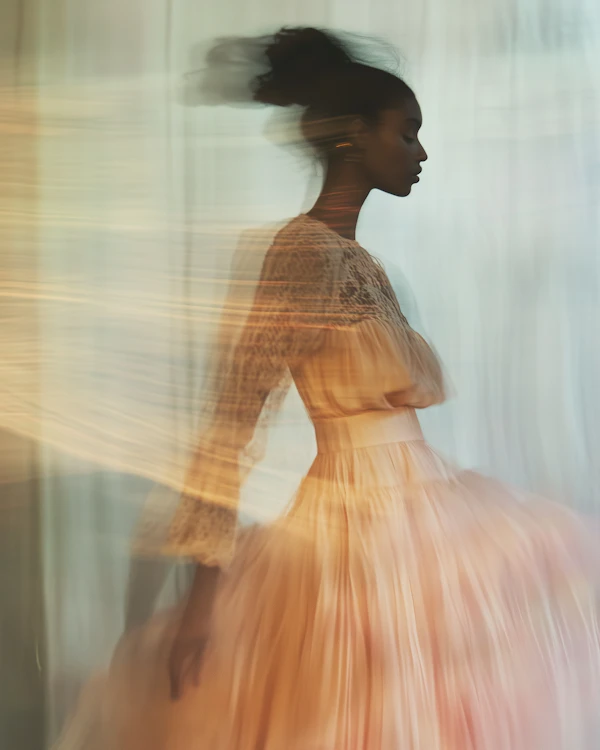 Ethereal Woman in Profile
