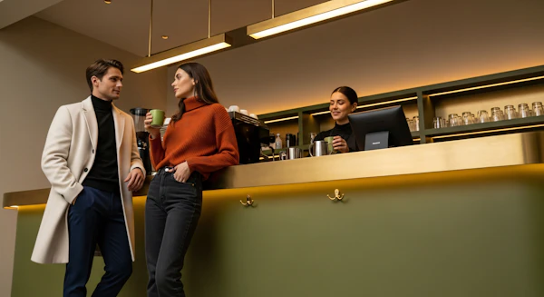 Modern Café Scene