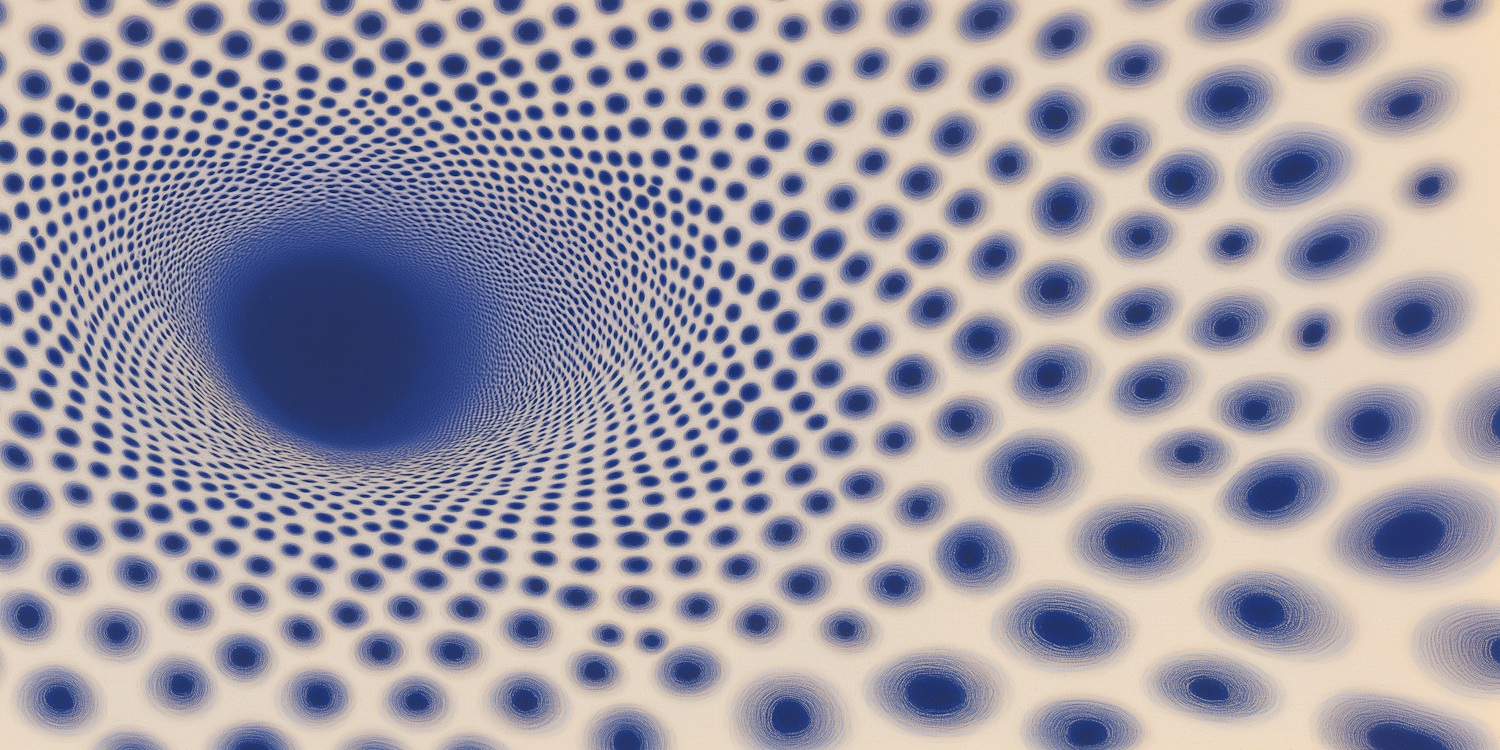 Blue Spiral Optical Illusion