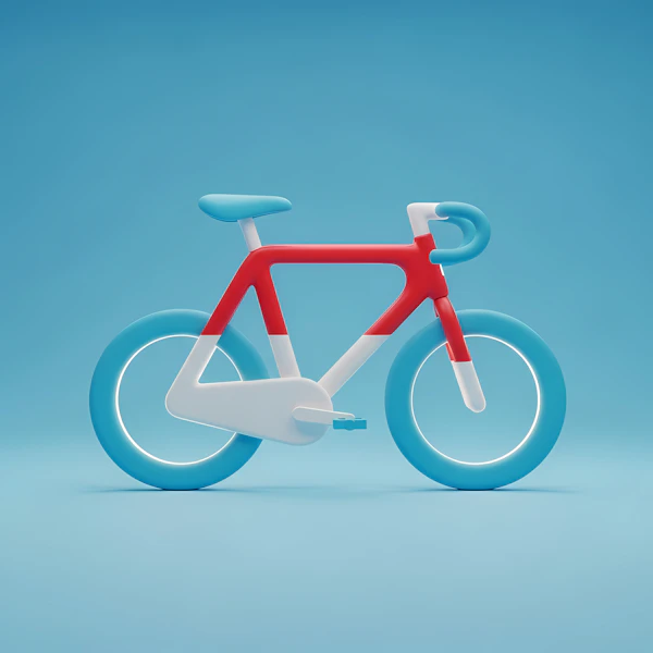 Stylized 3D Bicycle