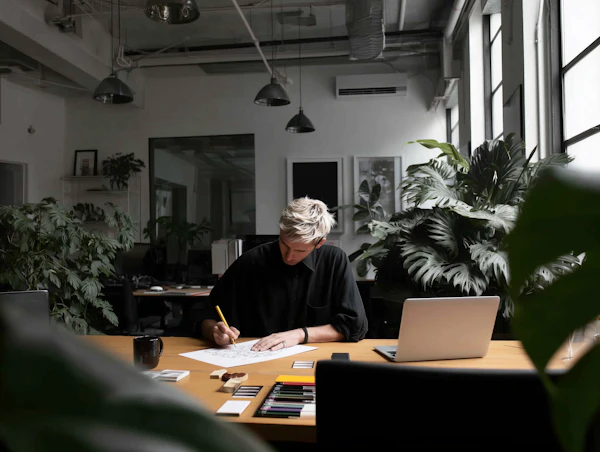 Creative Workspace Scene