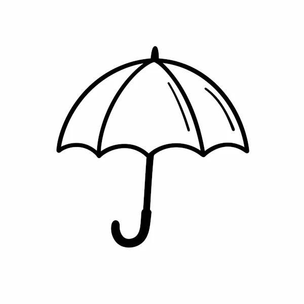 Minimalist Umbrella Art
