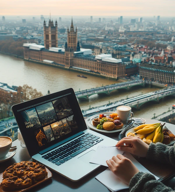 Cozy Work Scene in London