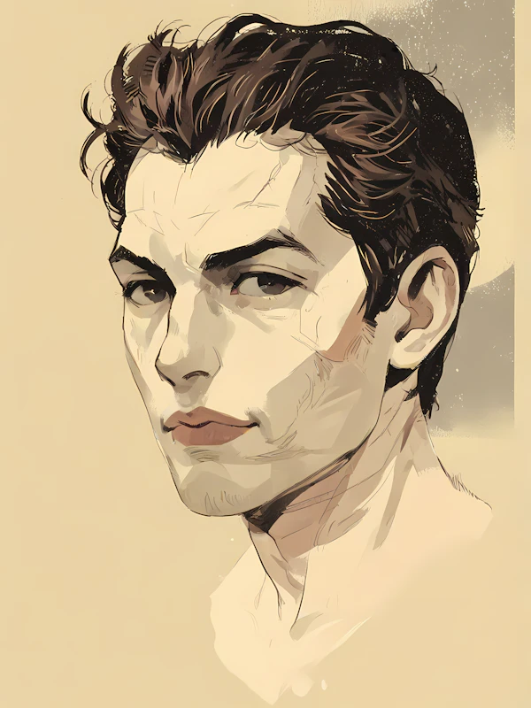 Young Man Illustration