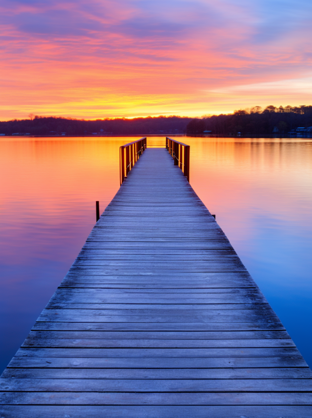 Tranquil Sunset Pier