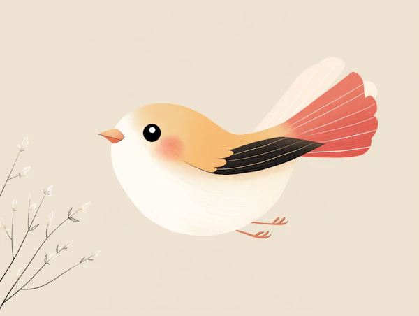 Elegant Bird Illustration