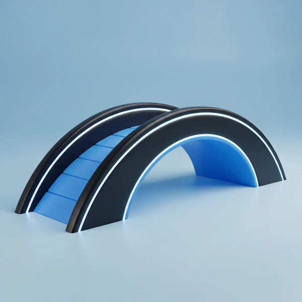Futuristic Arched Bridge