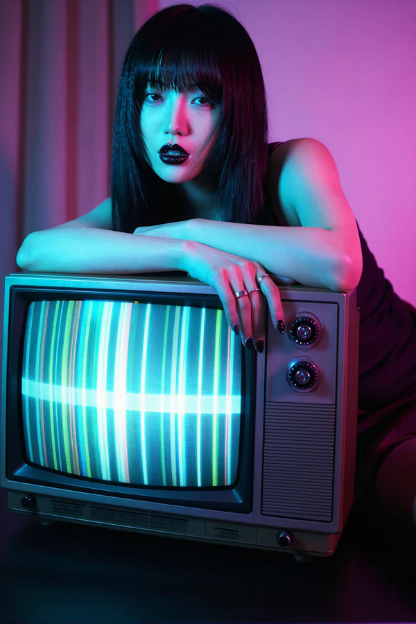 Retro Neon Portrait