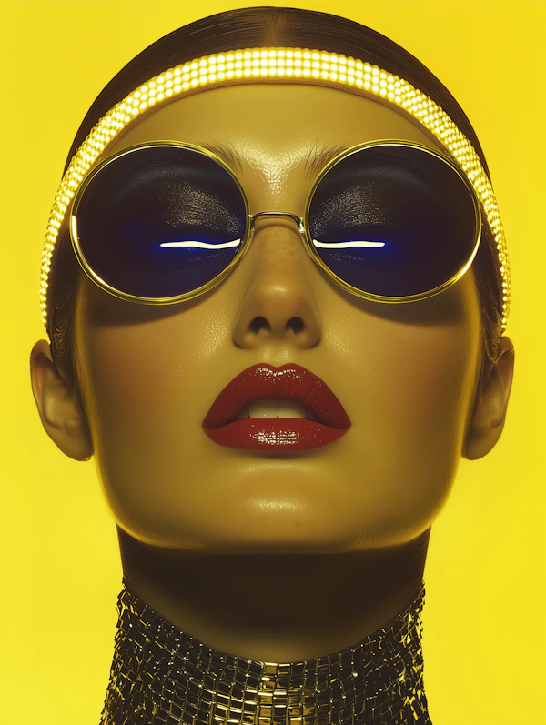 Futuristic Woman Portrait