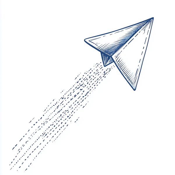 Paper Airplane Sketch