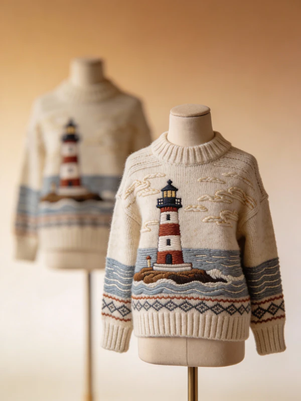 Lighthouse Sweater Display