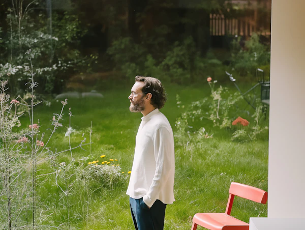 Man in Garden