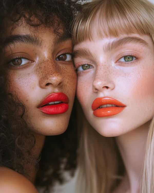 Vibrant Makeup Close-Up