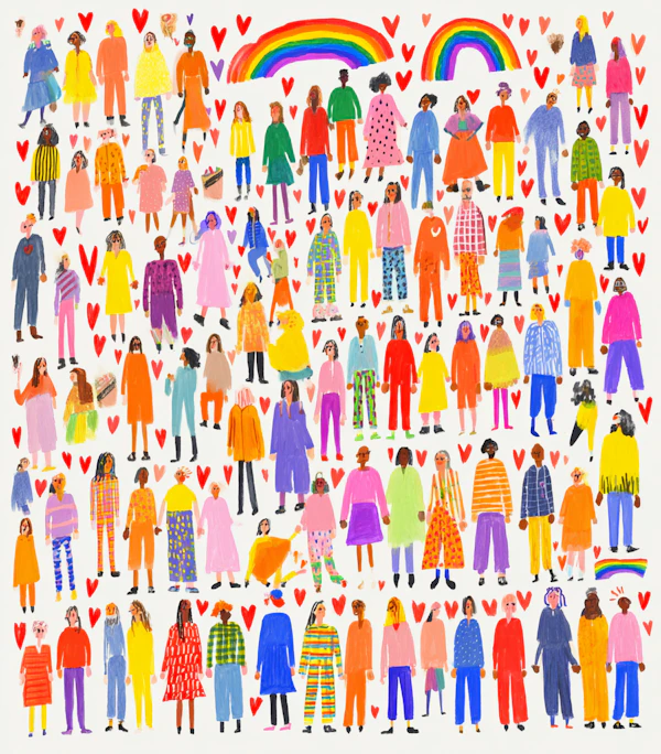 Colorful Inclusion Art