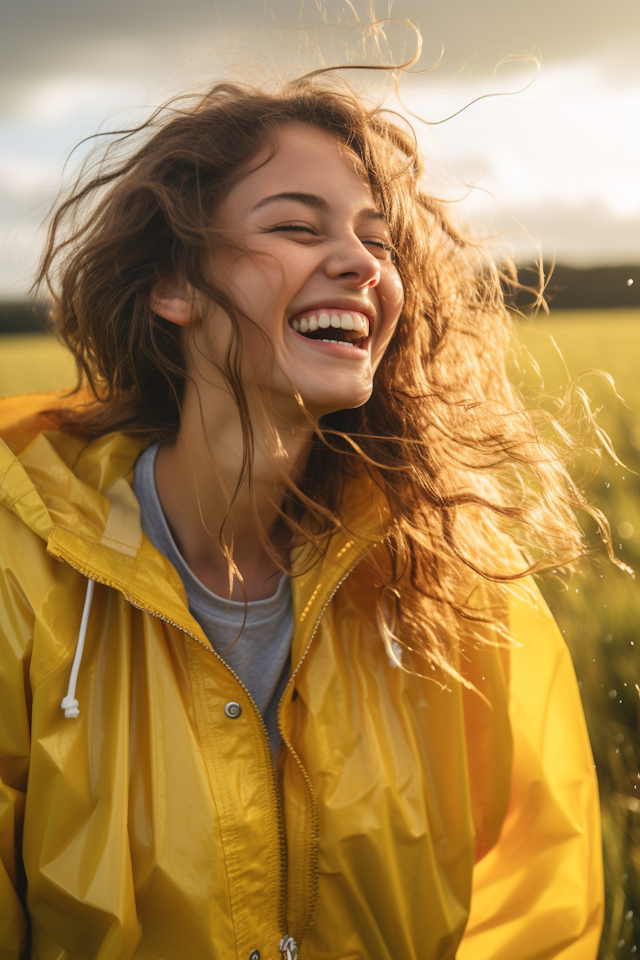 Joyful Serenity in the Rain