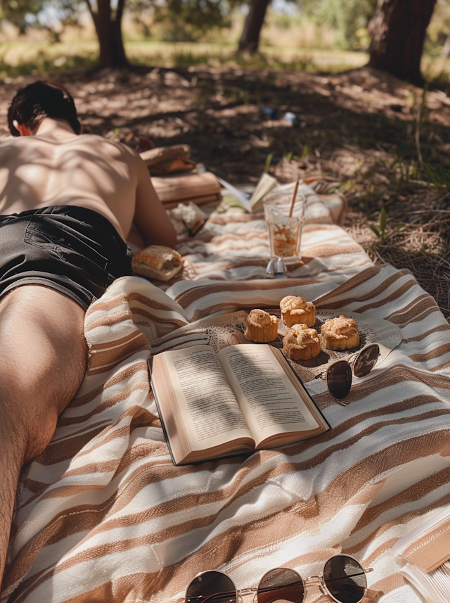 Solitary Picnic Reader