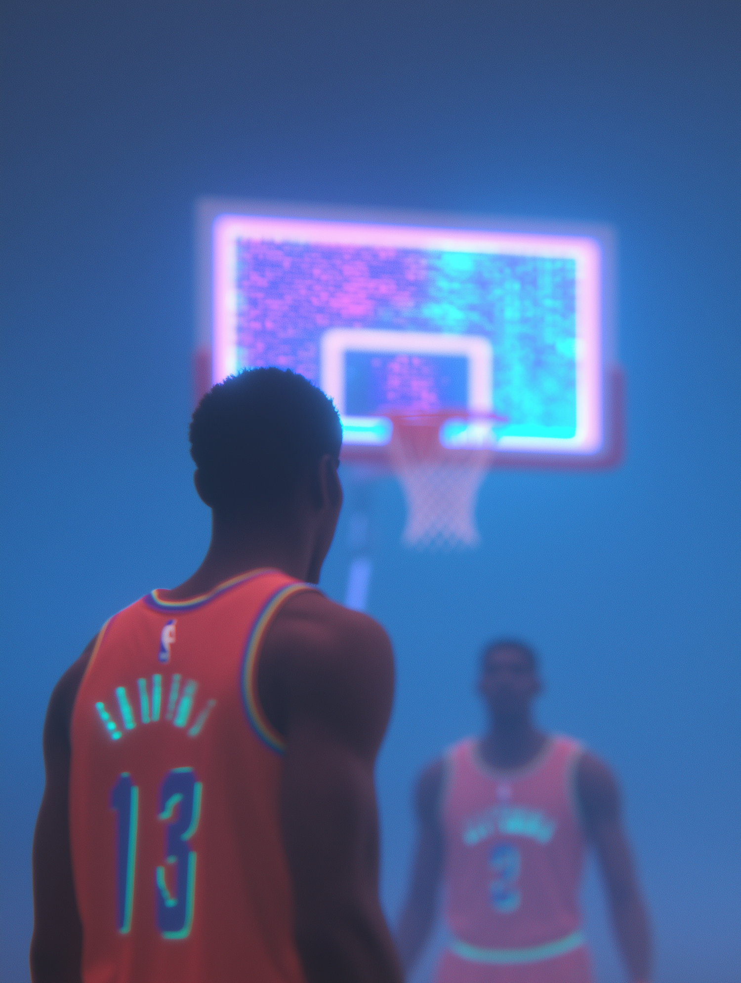 Neon Basketball Showdown