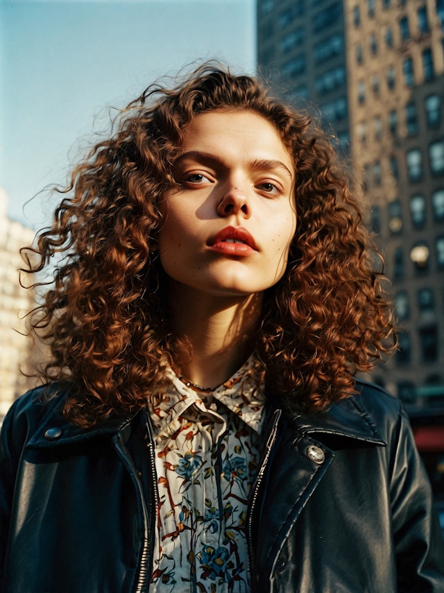 Urban Portrait with Leather Jacket