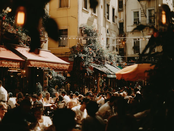 Charming Café Scene