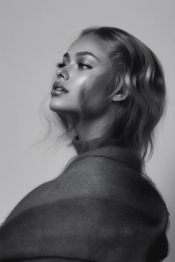 Elegant Monochrome Portrait