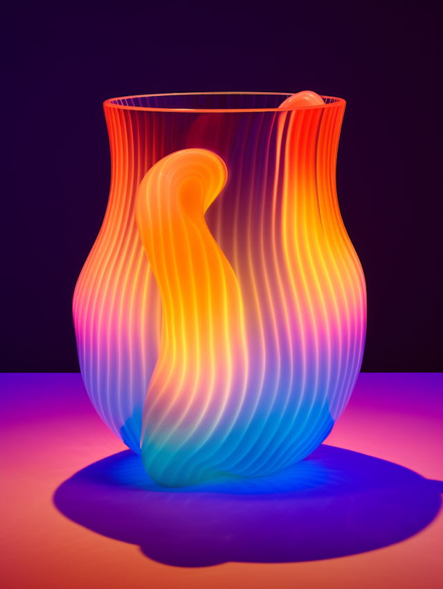 Illuminated Gradient Vase