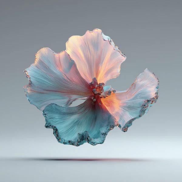 Abstract Glass Flower