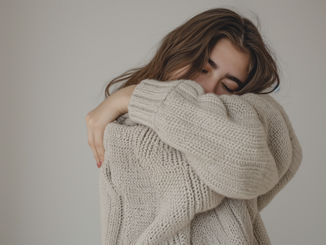 Serenity in Cream Knit