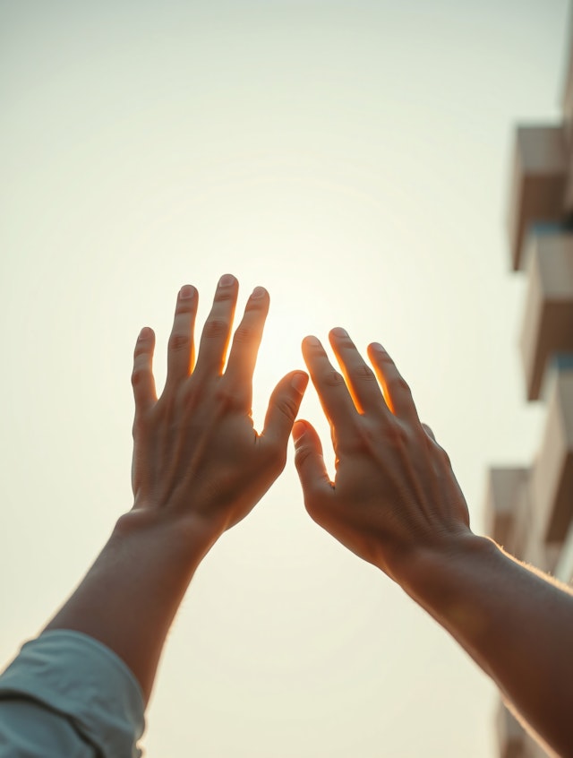 Hands Reaching for the Sun