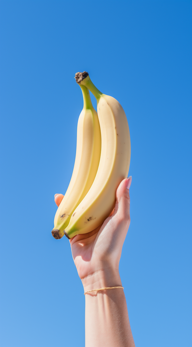 Sky-High Bananas: A Touch of Gold