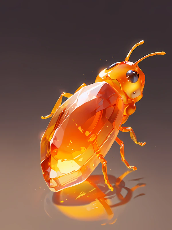Amber Beetle Rendering