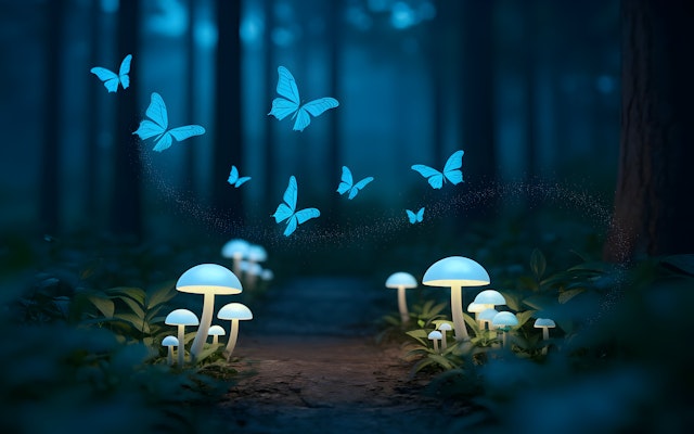 Magical Forest Scene