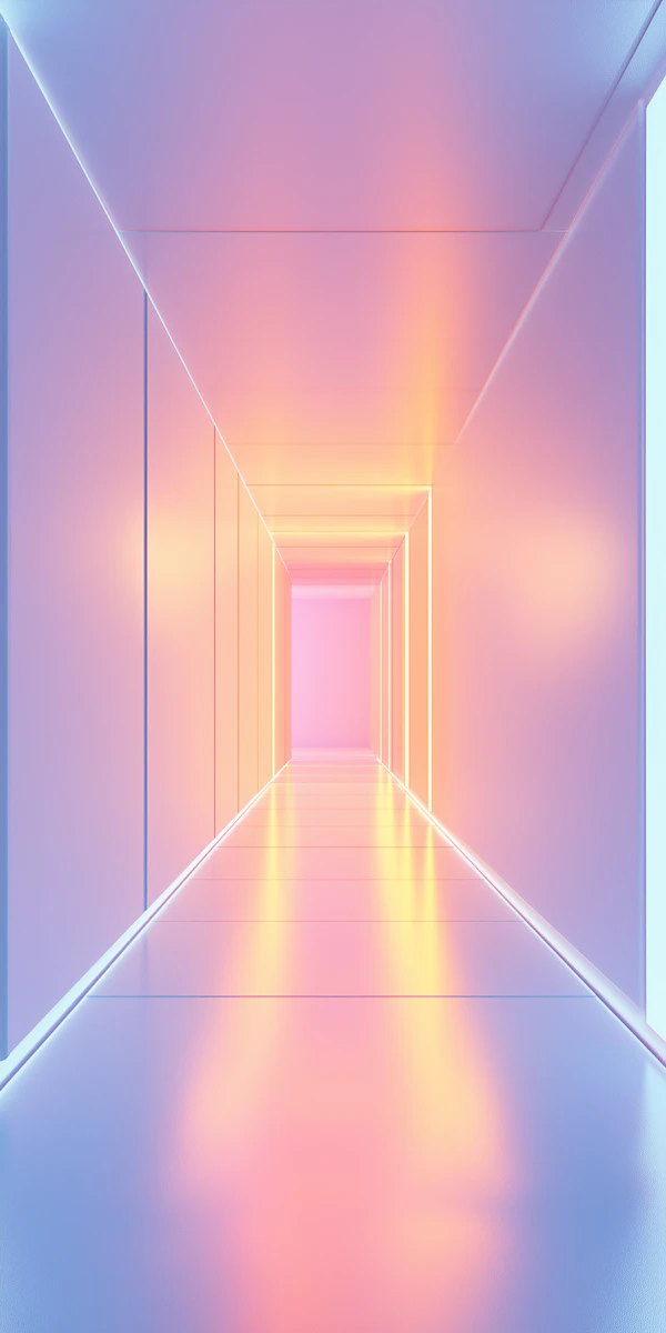Futuristic Neon Hallway