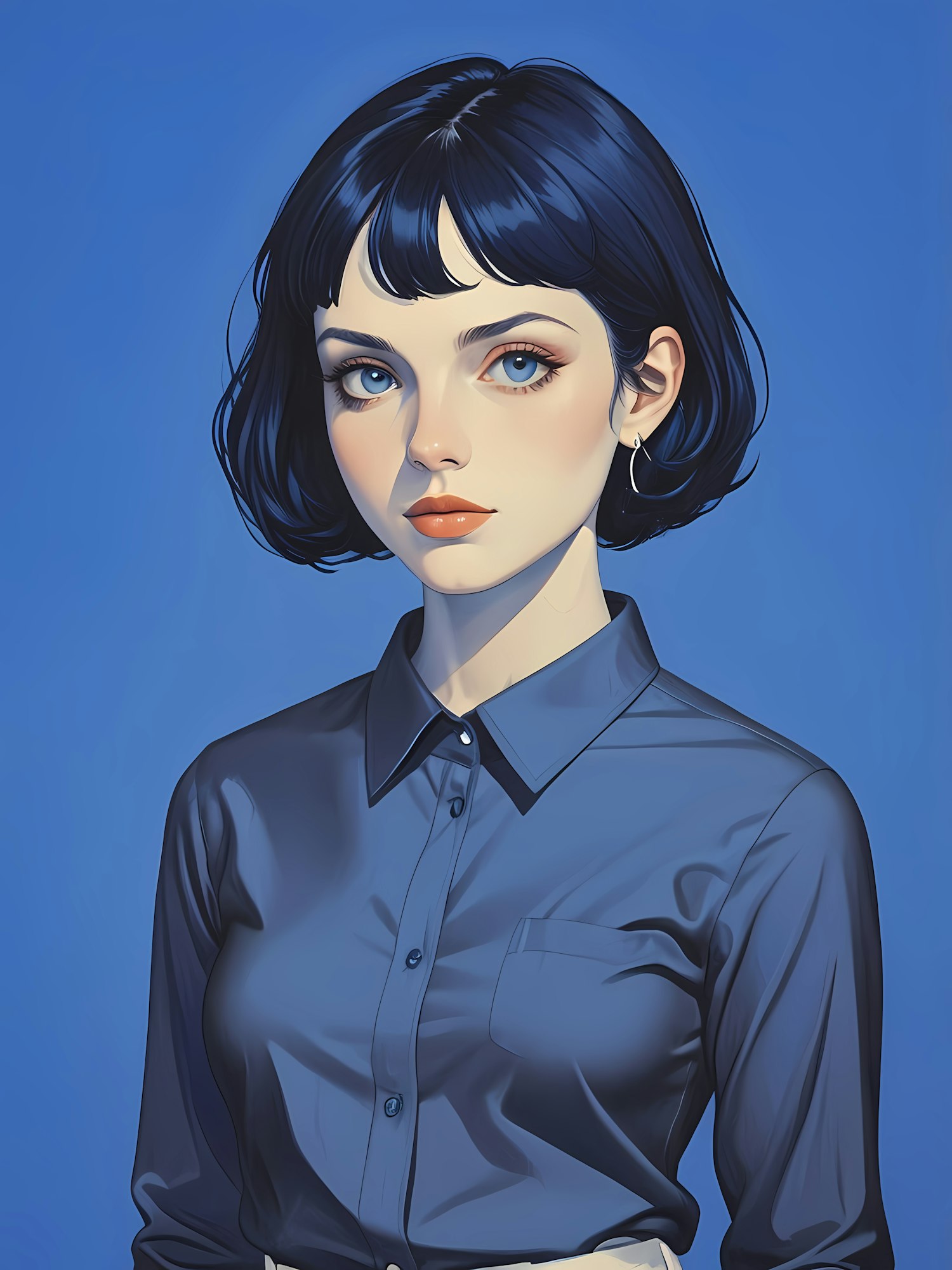 Blue Serenity Portrait