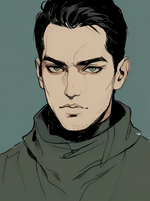Stylized Illustration of a Man