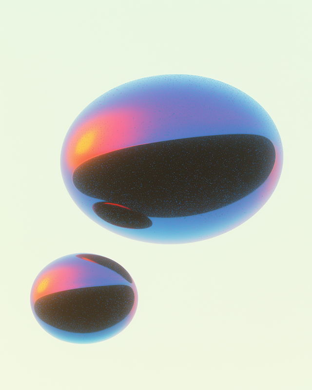 Floating Spheres with Vibrant Colors