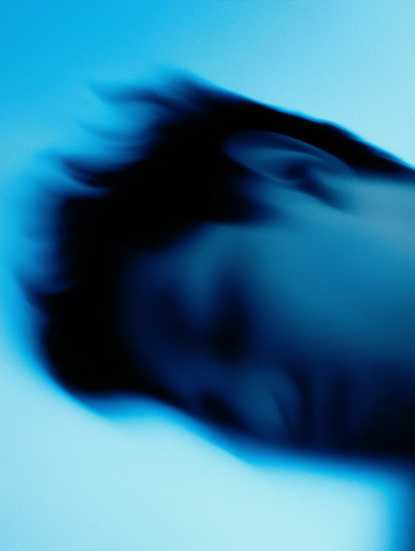 Abstract Blue Figure