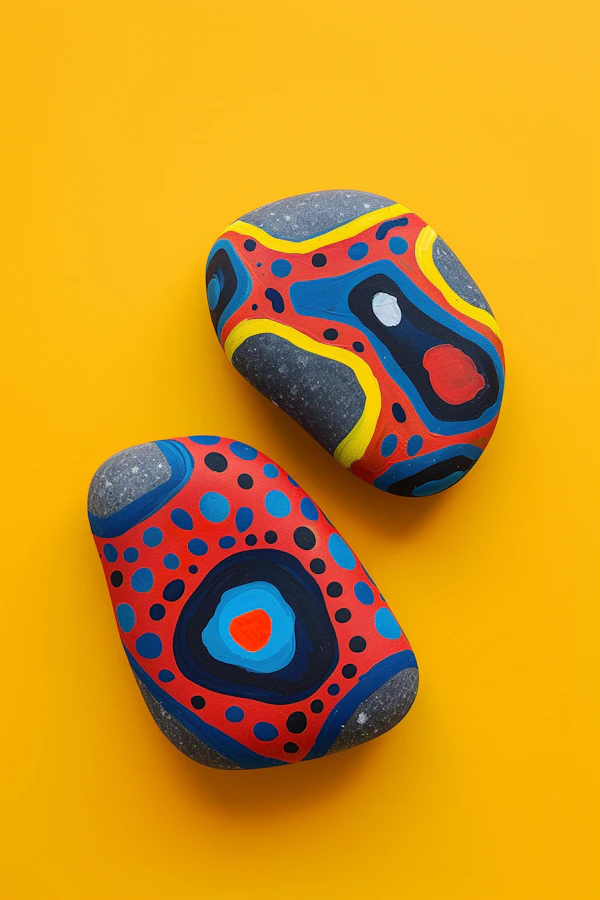 Colorful Paintbay stones